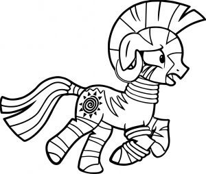 Zecora Flees Coloring Page