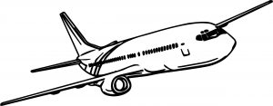 Airplane Fly Coloring Page