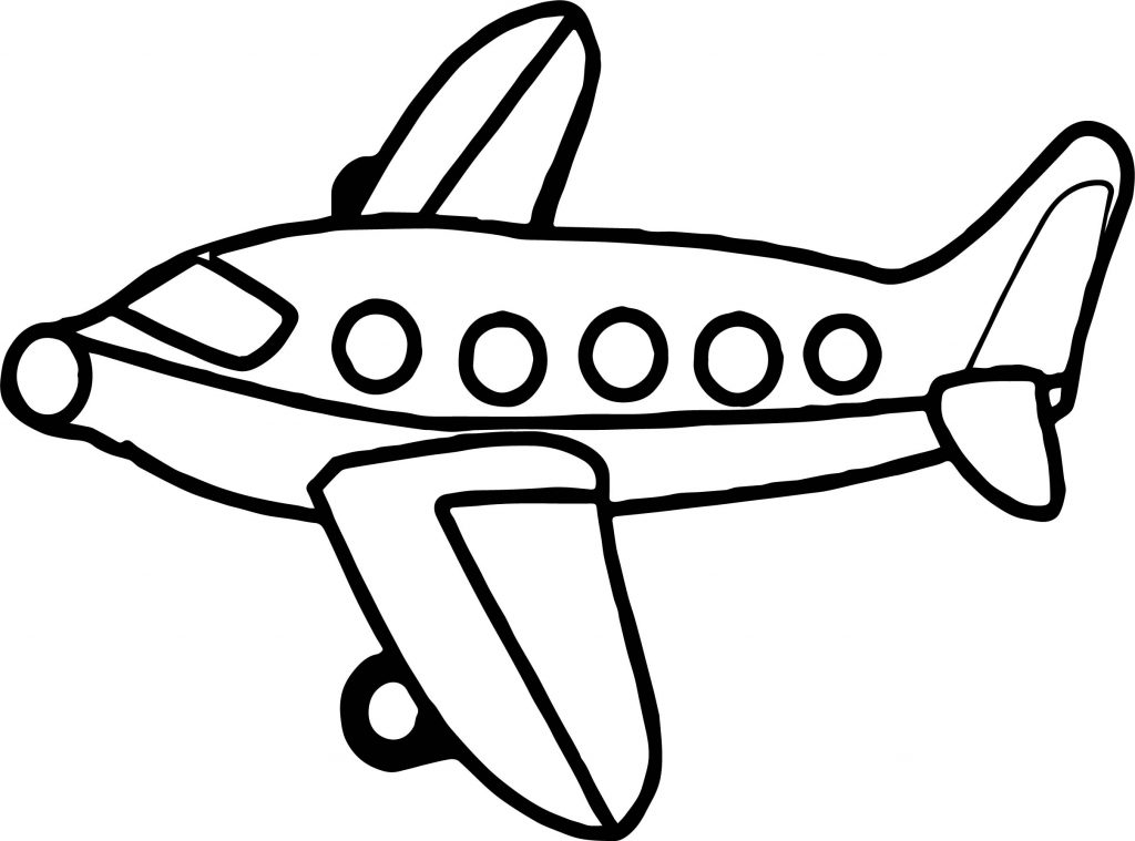 Airplane Small Coloring Page - Wecoloringpage.com