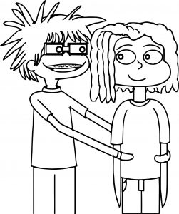 All Grown Up Chuckie And Lil Coloring Page
