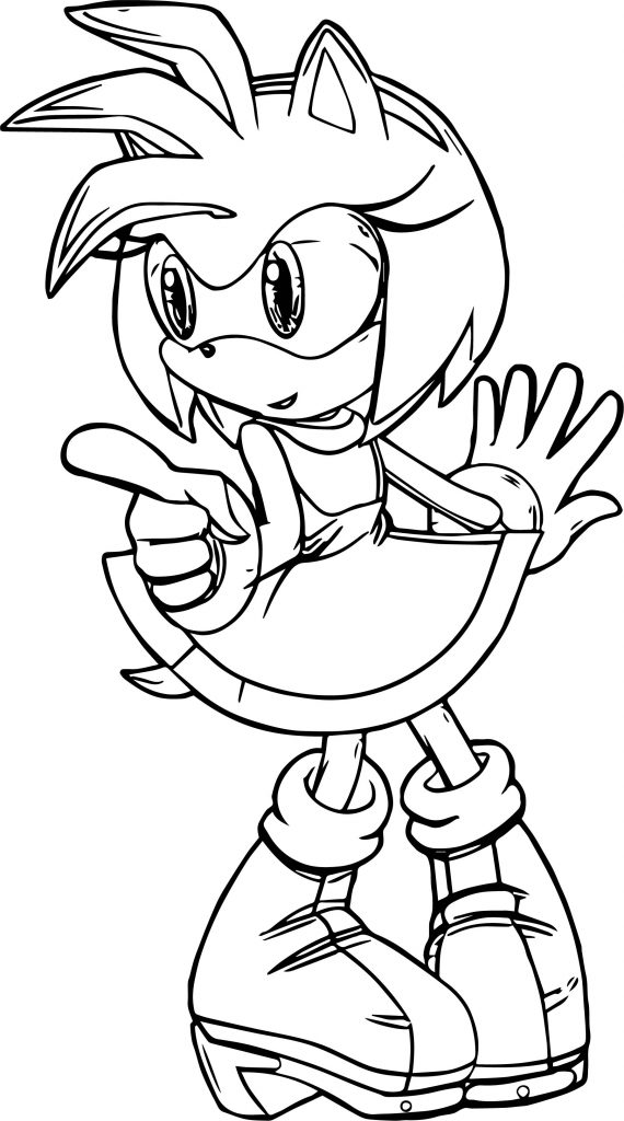 Amy Rose You Coloring Page - Wecoloringpage.com