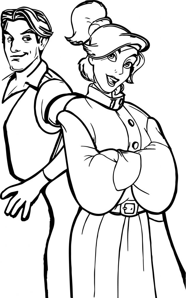 Anastasia Cartoon Characters Dmitry Vladimir Rasputin Coloring Page ...