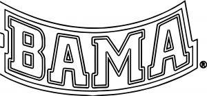 Bama Text Logo Coloring Page