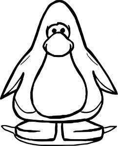 Basic Club Penguin Coloring Page