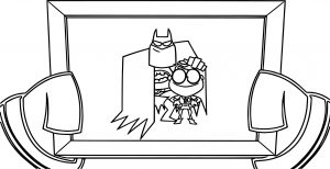 Batman and Robin Photo Cartoon Coloring Page