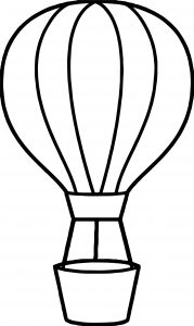 Best Air Balloon Coloring Page