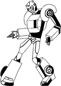 Bumblebee Fire Transformer Coloring Page