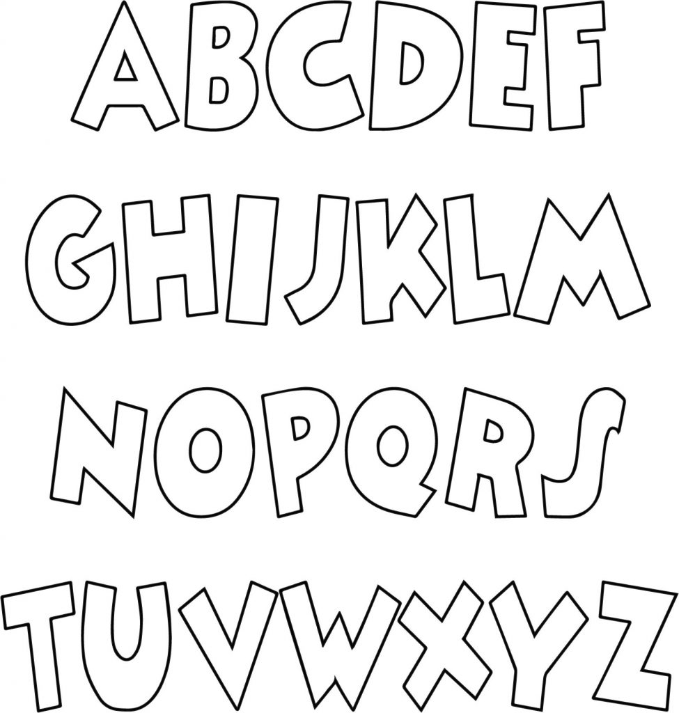 Cartoon Text Abc Teach Coloring Page - Wecoloringpage.com