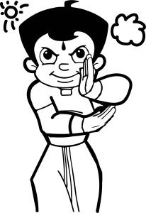 Chhota Bheem Kung Fu Coloring Pages