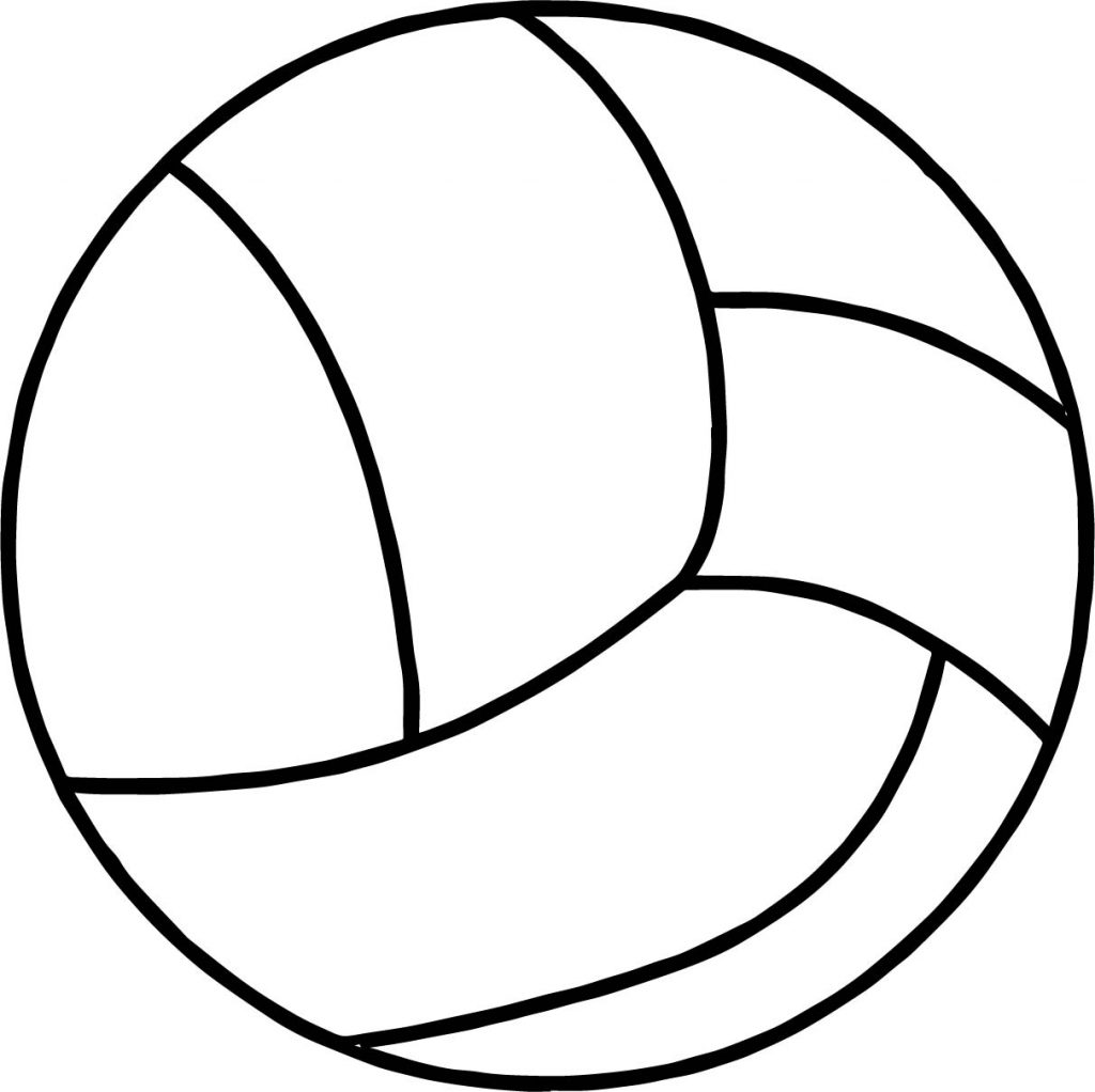 Clear Volleyball Ball Coloring Page - Wecoloringpage.com