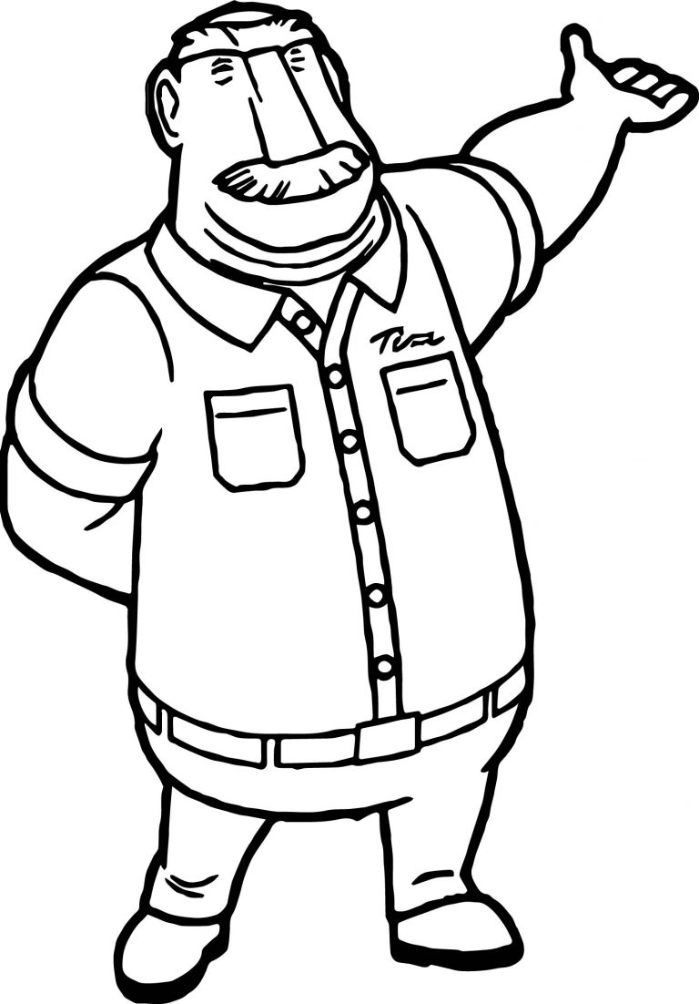 Cloudy With A Chance Of Meatballs Man Coloring Page | Wecoloringpage.com