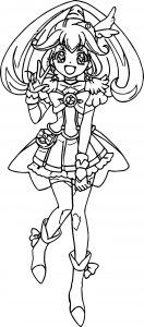 Cure Peace Glitter Force Coloring Page