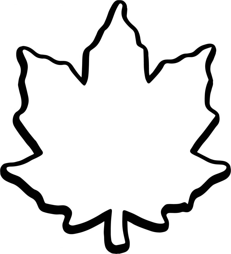 Fall Leaf Coloring Page - Wecoloringpage.com