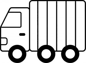 Green Toy Trucks Coloring Page