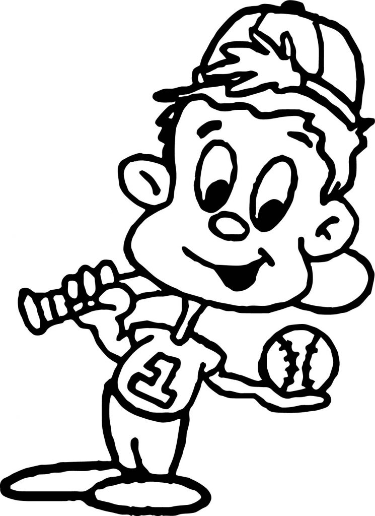 Kid Ready To Play Coloring Page - Wecoloringpage.com