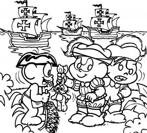 Ship Turma Da Monica Coloring Page