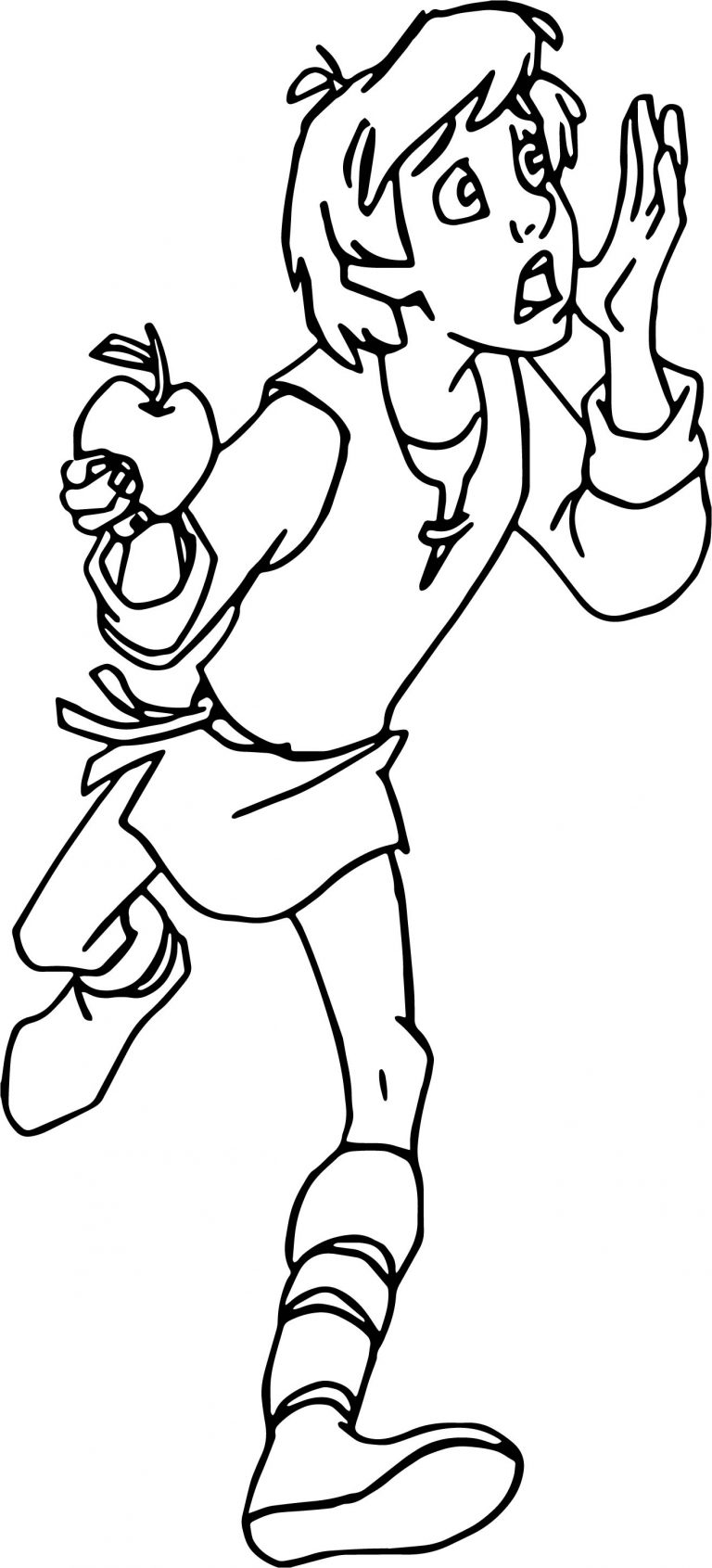 Winnie The Pooh Happy With Butterfly Coloring Page - Wecoloringpage.com