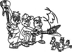 The Chipmunk Adventure Poster Coloring Page