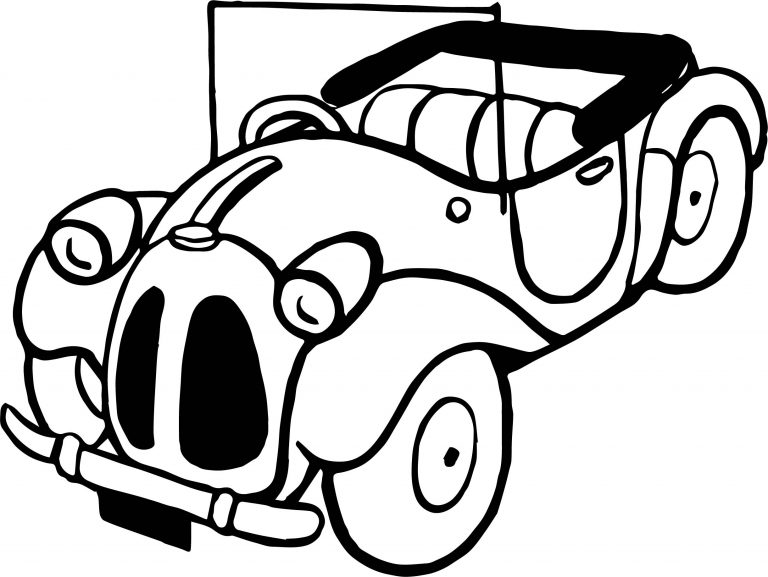 Toy Car Basic Coloring Page | Wecoloringpage.com