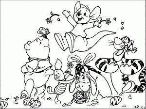Winnie The Pooh Everything Friends Coloring Page