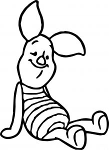 Winnie The Pooh Friend Piglet Coloring Page
