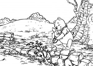 Winnie The Pooh Good Friends Coloring Page
