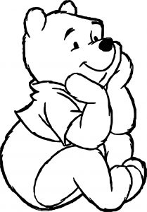 Winnie The Pooh Happy Think Coloring Page