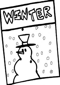 Winter Paper Coloring Page
