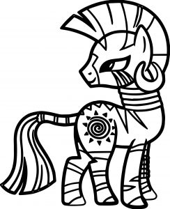 Zecora Back Look Coloring Page
