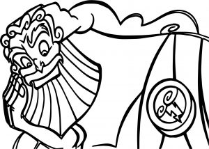 Zeus Hercules Looking Coloring Pages