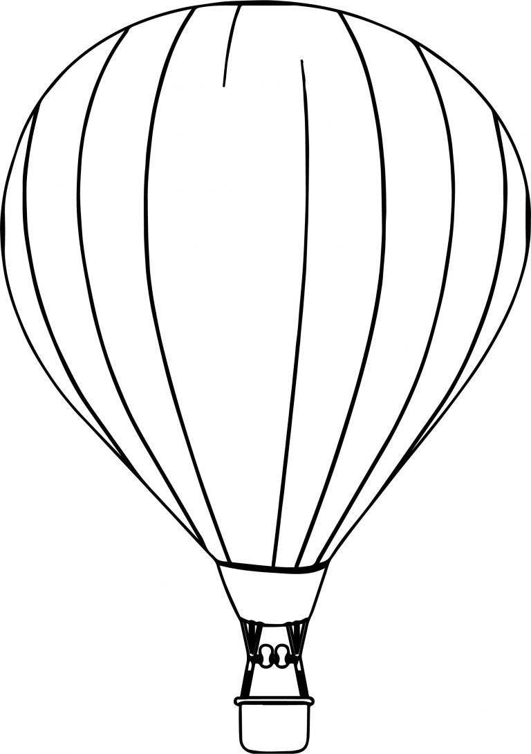 Air Balloon Free Coloring Page - Wecoloringpage.com