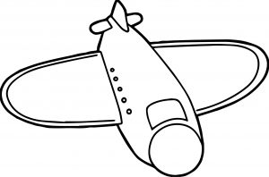 Airplane Toy Style Coloring Page