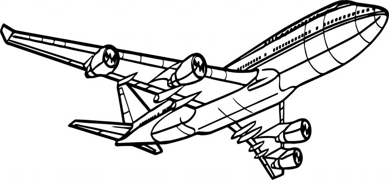 Airplane Transit Coloring Page - Wecoloringpage.com