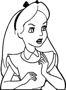 Alice In The Wonderland Angry Coloring Page