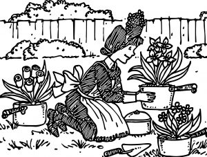 Amelia Bedelia Collage Garden Coloring Page