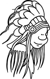 American Indian Sheriff Coloring Page