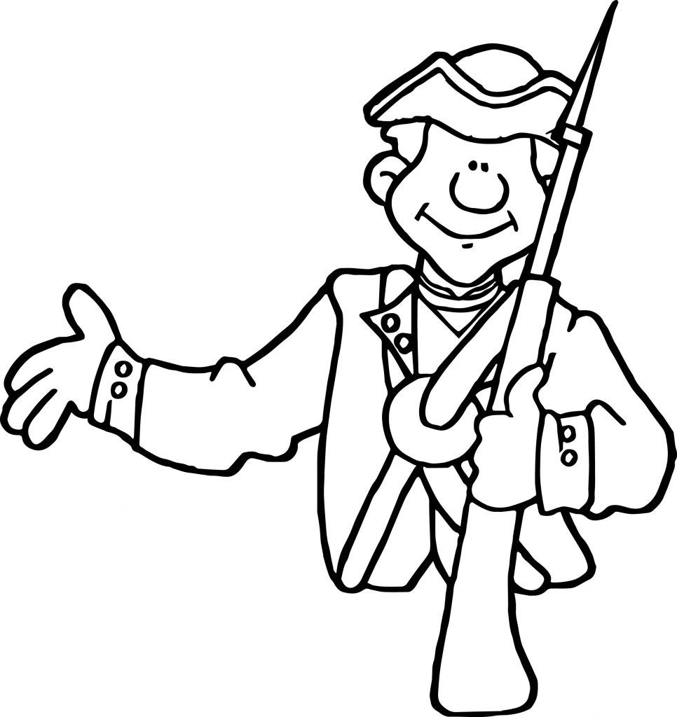 American Revolution Am His French Indian Soldier Coloring Page ...