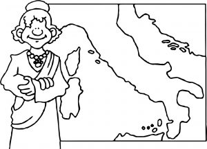 Ancient Map Coloring Page