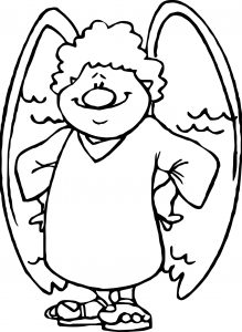 Angel Man Coloring Page
