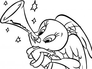 Angel Tweety Song Coloring Page