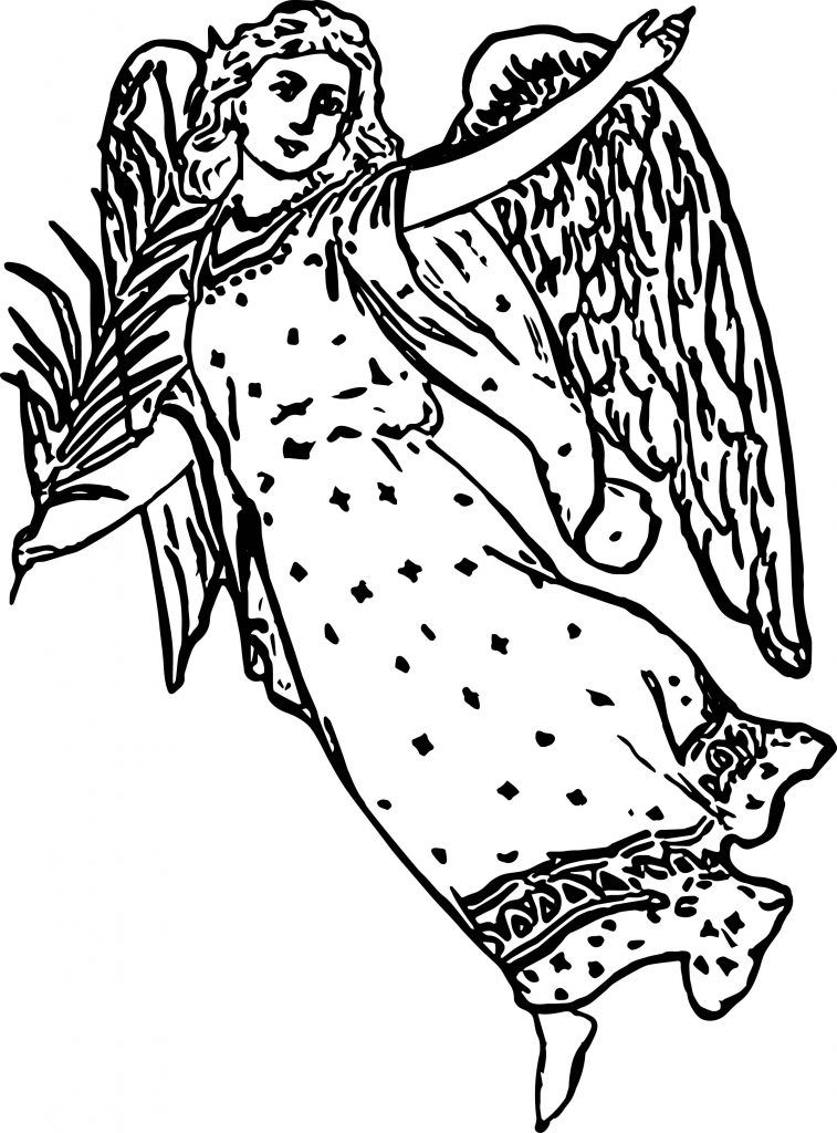 Angel Woman Coloring Page | Wecoloringpage.com