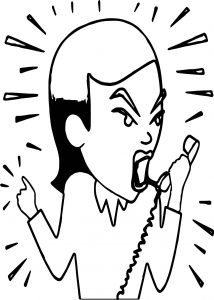 Anger Management Angry Woman Coloring Page