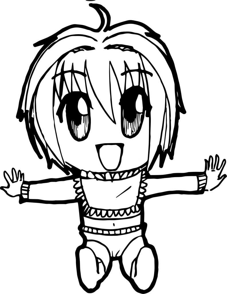 Anime Baby Boy Coloring Page - Wecoloringpage.com