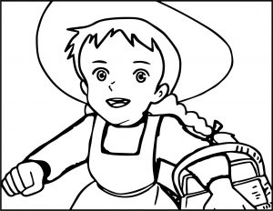 Anne Of Green Gables Anne Running For Picnic Coloring Page