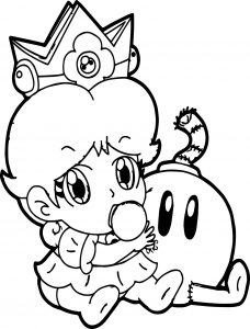 Baby Daisy Bomb Coloring Page