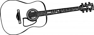Basic Guitar Playing The Guitar Coloring Page
