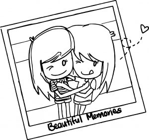 Best Friends Beautiful Memories Photo Coloring Page