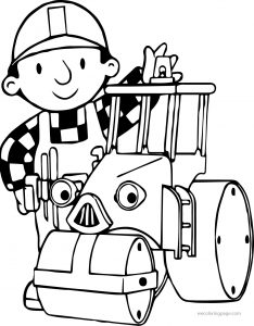 Bob The Builder Tractor Coloring Page