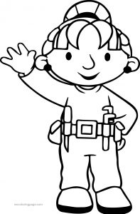 Bob The Builder Wendy Hello Coloring Page