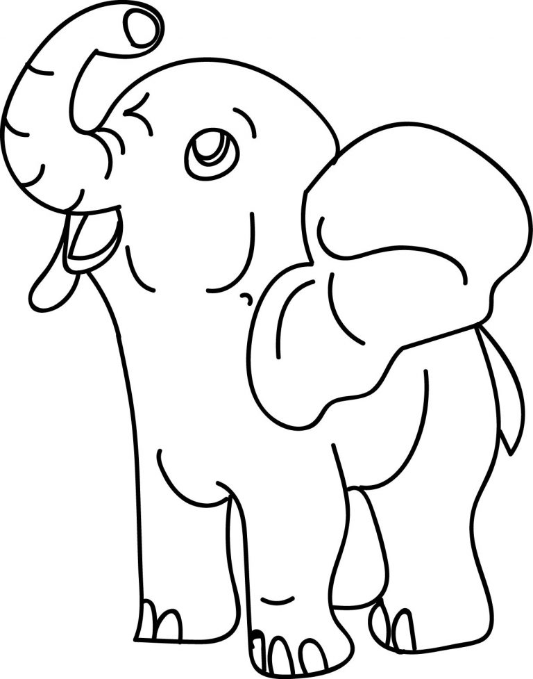 Cartoon Elephant Hose Coloring Page - Wecoloringpage.com